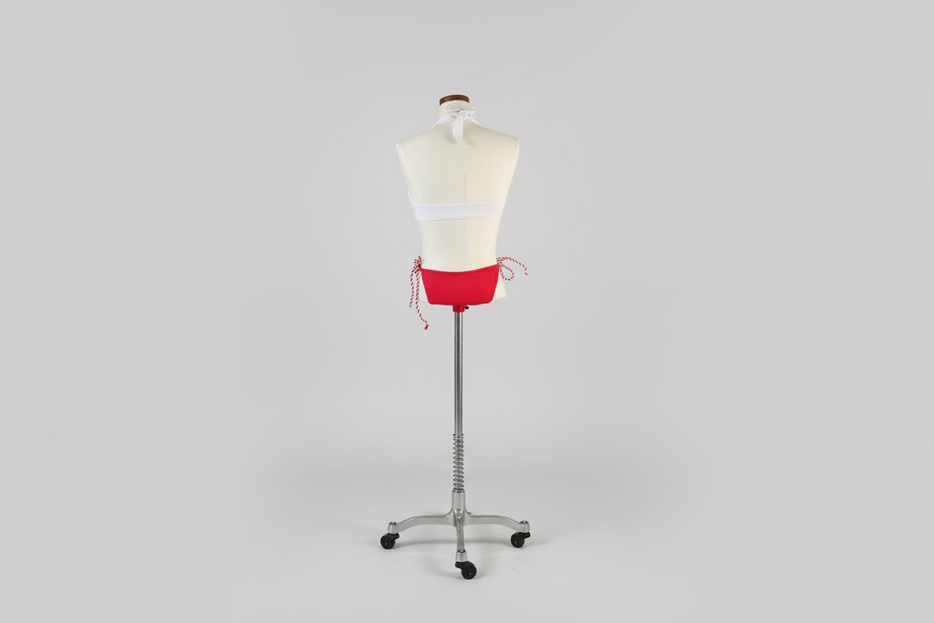 White Top And Red Bottoms 2 Piece Swim Suit